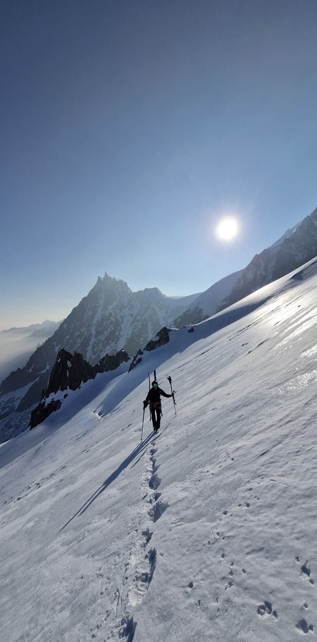 Mont Blanc - Par les Grands Mulets - Arête N du Dôme